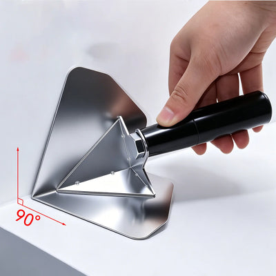 90° Stainless Steel Corner Trowel – Drywall & Plaster Finishing Tool