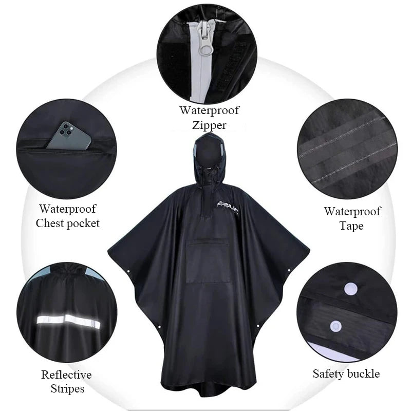 3-in-1 Military Rain Poncho Shelter