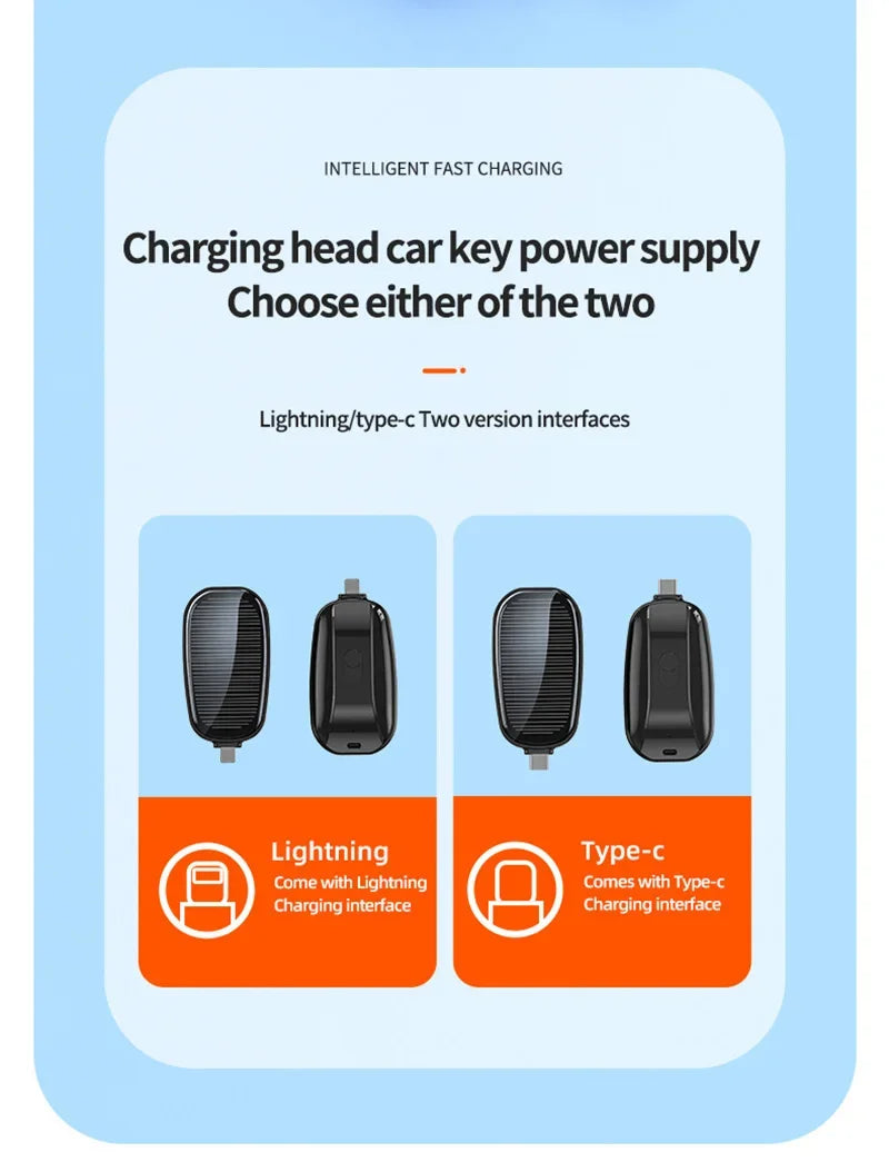 SolarKey Mini Power Bank 1200mAh