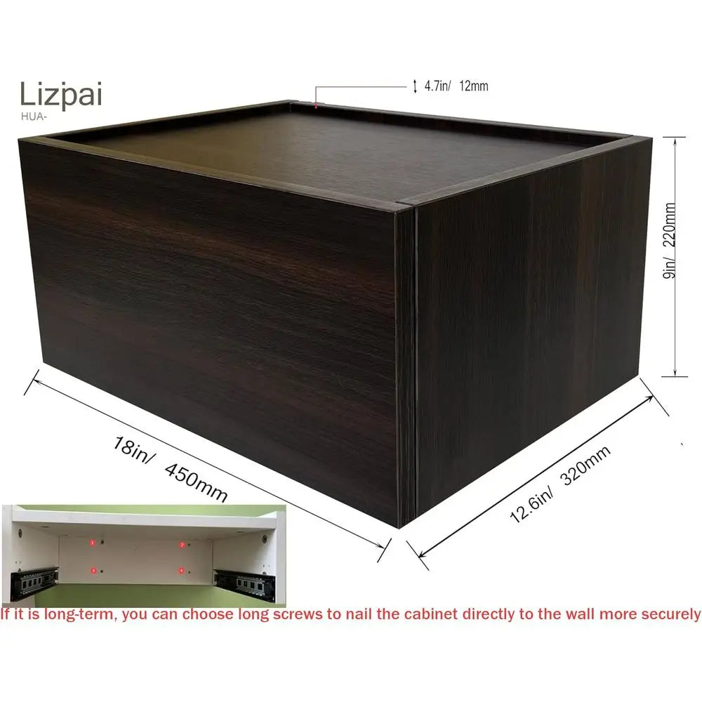 Floating Nightstand with Hidden Storage