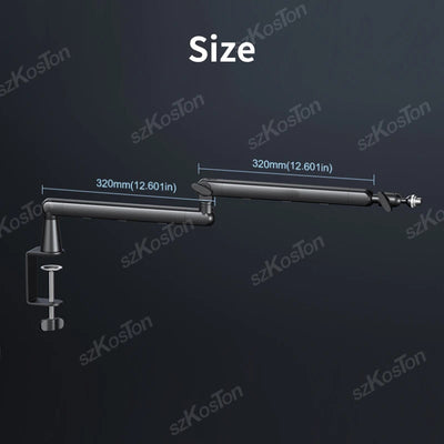 Professional Low-Profile Adjustable Microphone Boom Arm