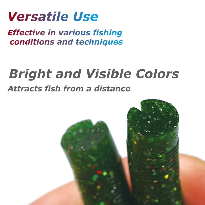 Soft Worm Fishing Lures Set 4"/5.5"