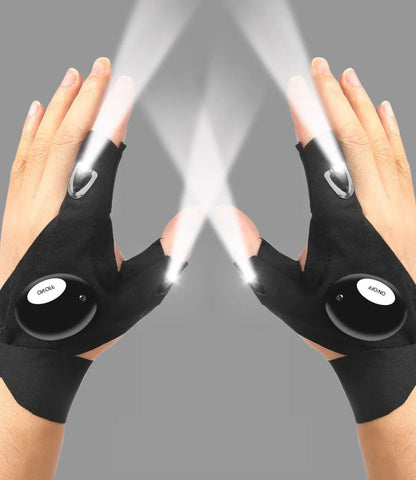 LED Half Finger Gloves
