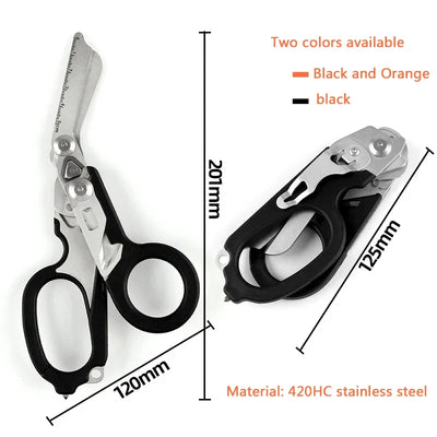 6-in-1 Foldable Emergency Rescue Scissors