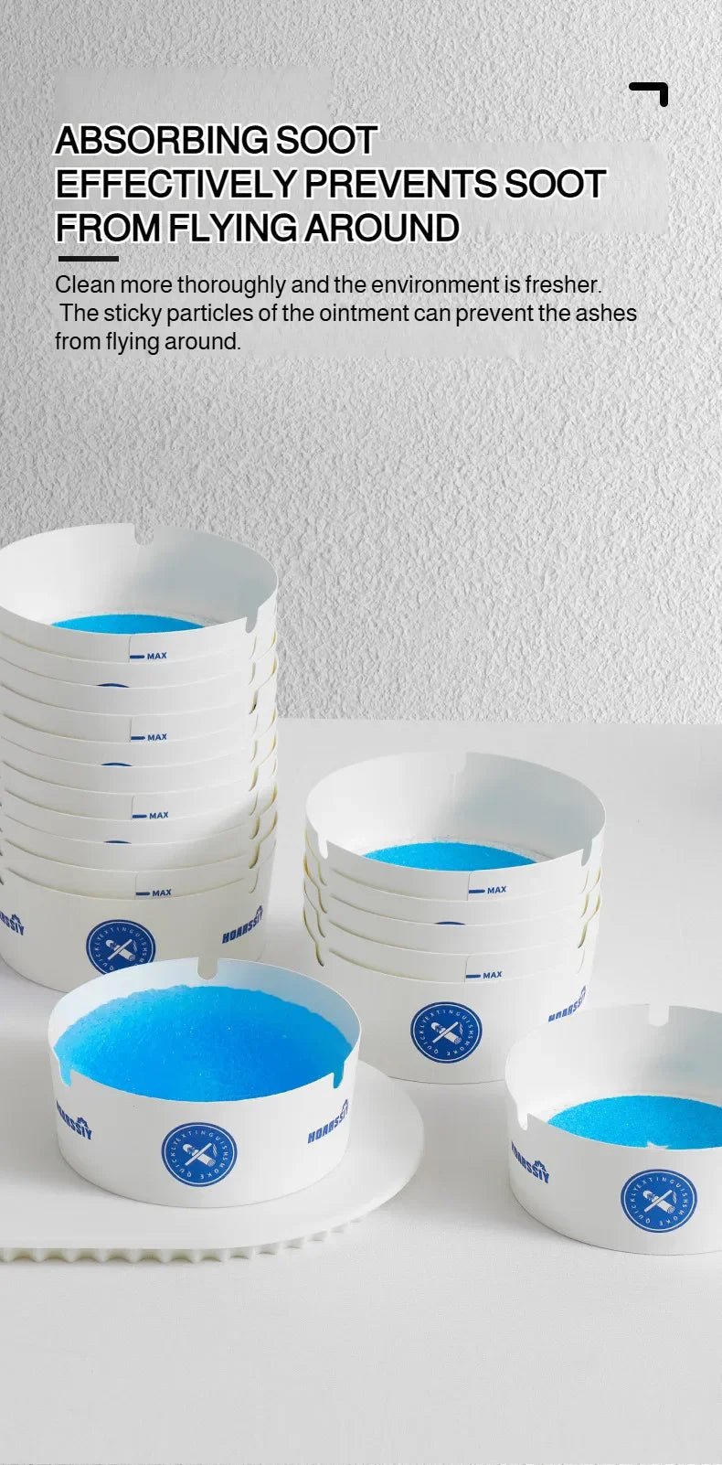 25PCS Disposable Water-Filled Ashtrays