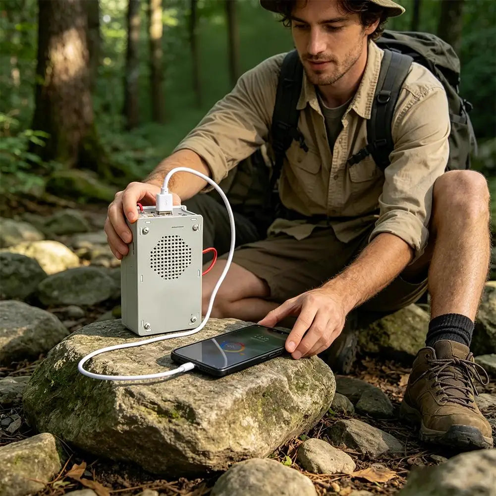 5-in-1 Hand Crank Emergency Radio & Charger