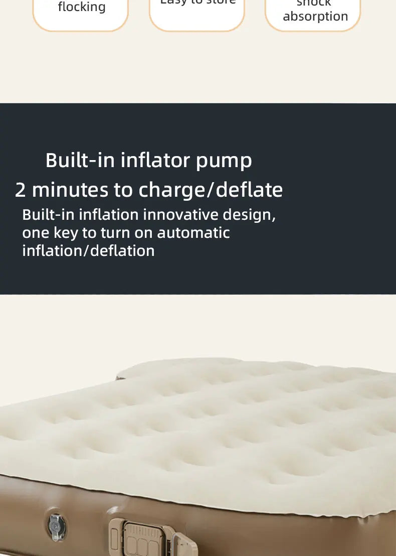 Automatic Inflatable Car Air Mattress Bed