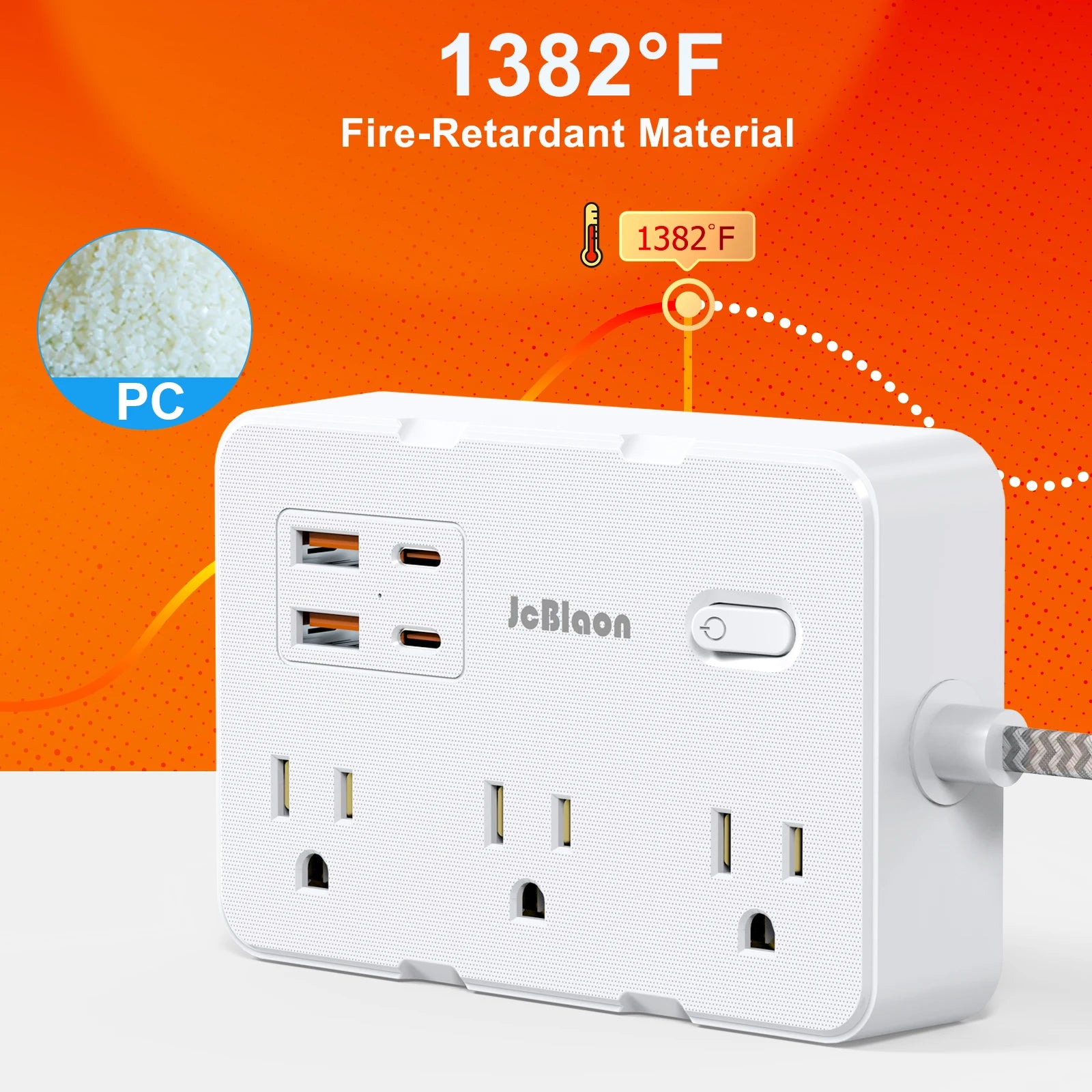 10-in-1 Desktop Power Strip with USB-C