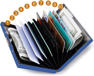 RFID Blocking Stainless Steel Metal Card Holder