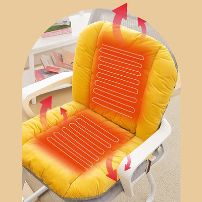 Electric Heated Seat Cushion with Back Support