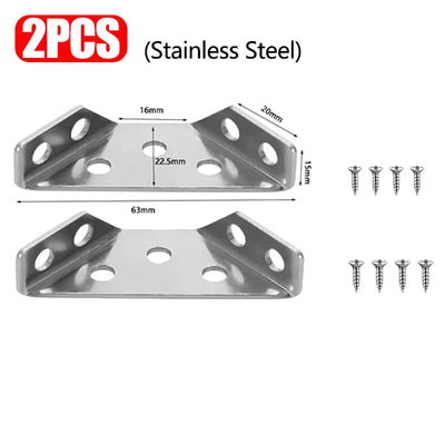 90° Corner Brackets with Screws