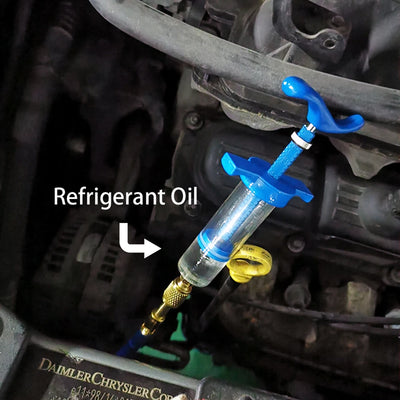 R134A A/C Oil Injector with Quick Coupler