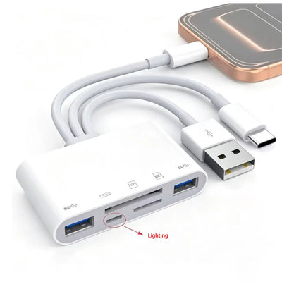 5-in-1 USB 3.0 SD & TF Card Reader Adapter
