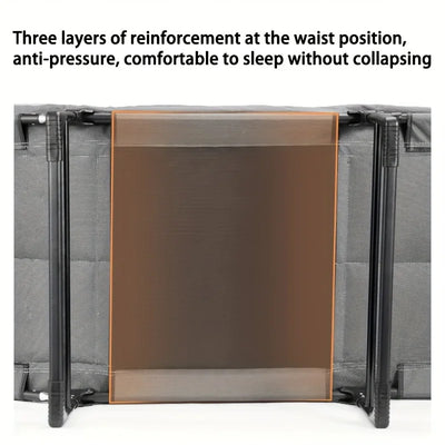 Heavy-Duty Folding Bed with Mattress