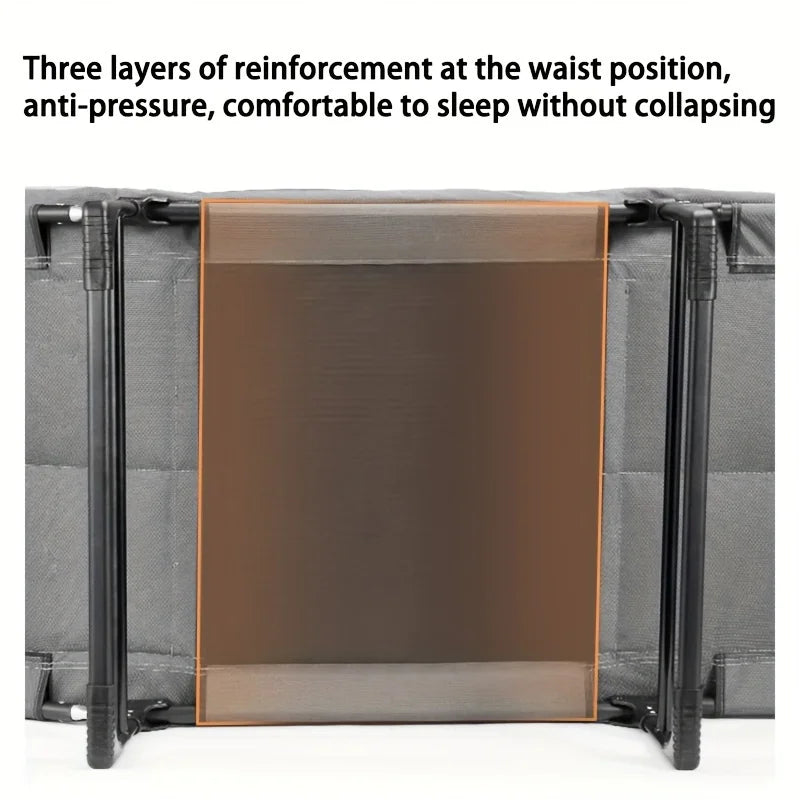 Heavy-Duty Folding Bed with Mattress