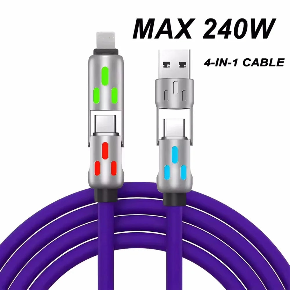 4-in-1 240W Fast Charging Cable