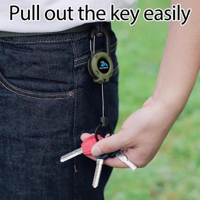 2-Pack Heavy-Duty Retractable Tactical Keychain