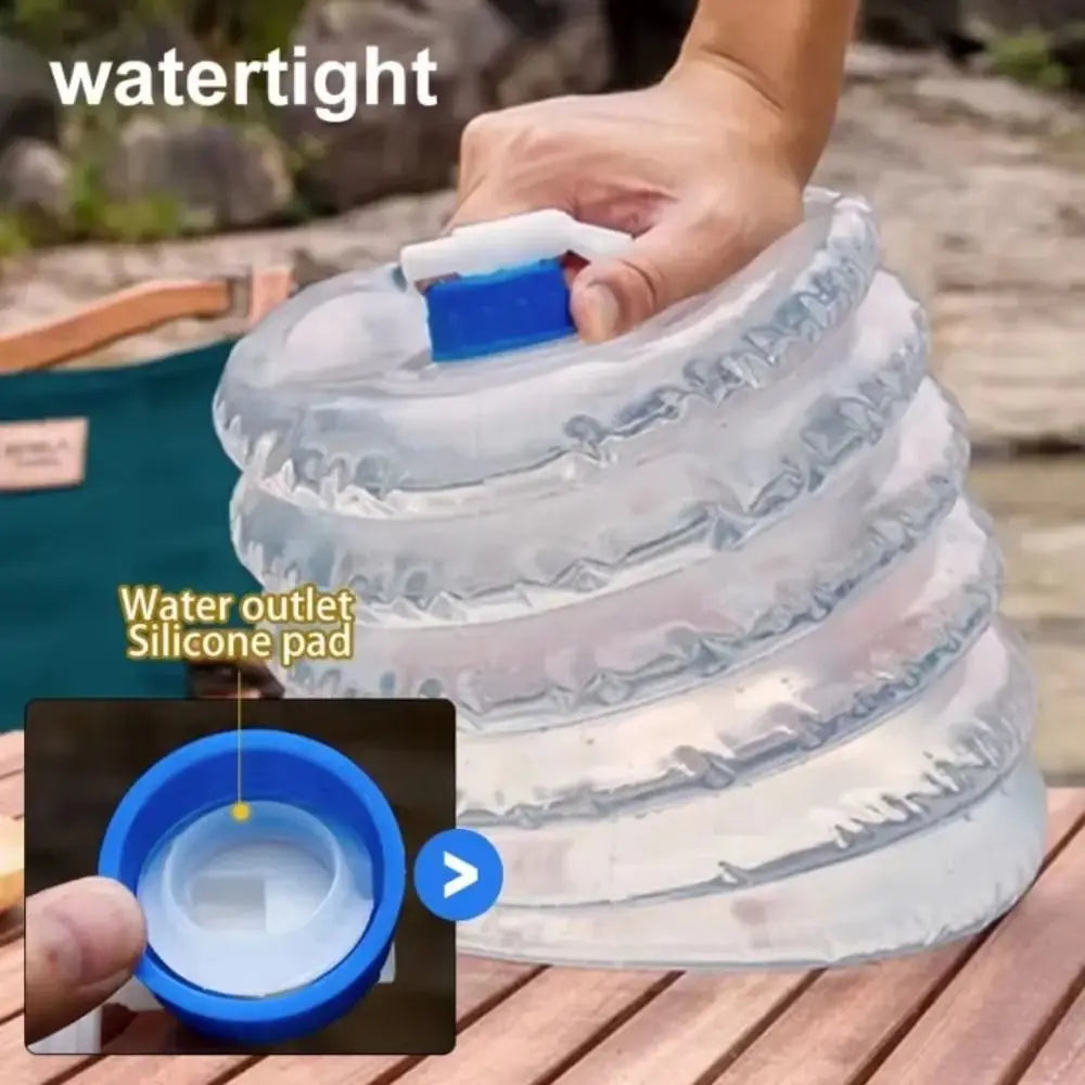 Folding Water Bucket with Faucet (T)