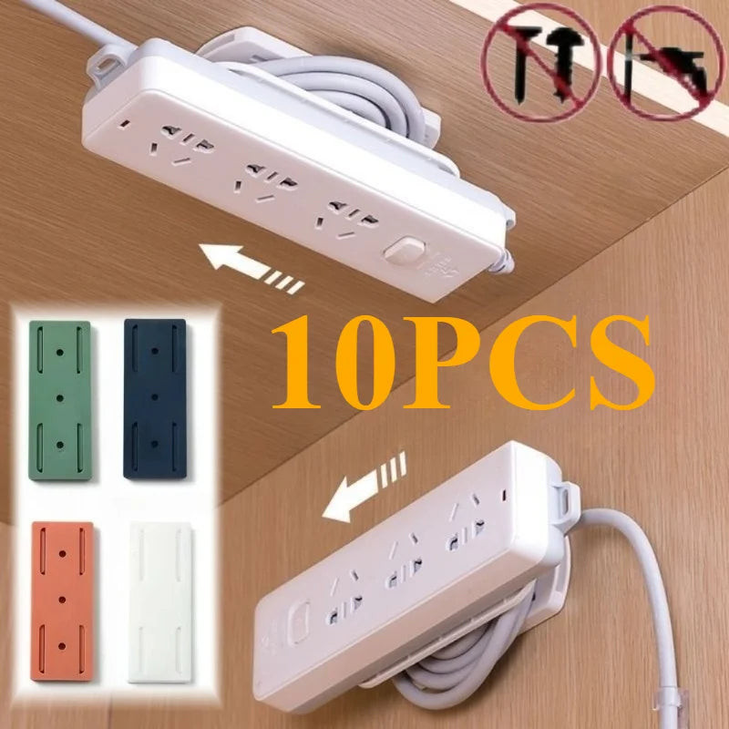 Self-Adhesive Wall Mount Power Strip Holder