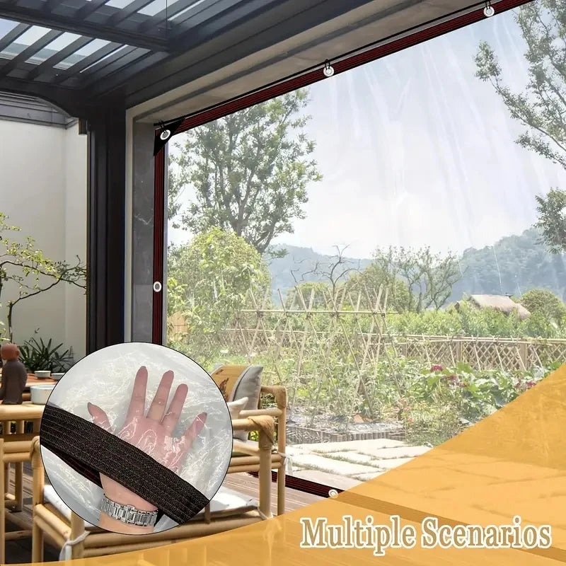 Clear Waterproof Garden Tarp Cover