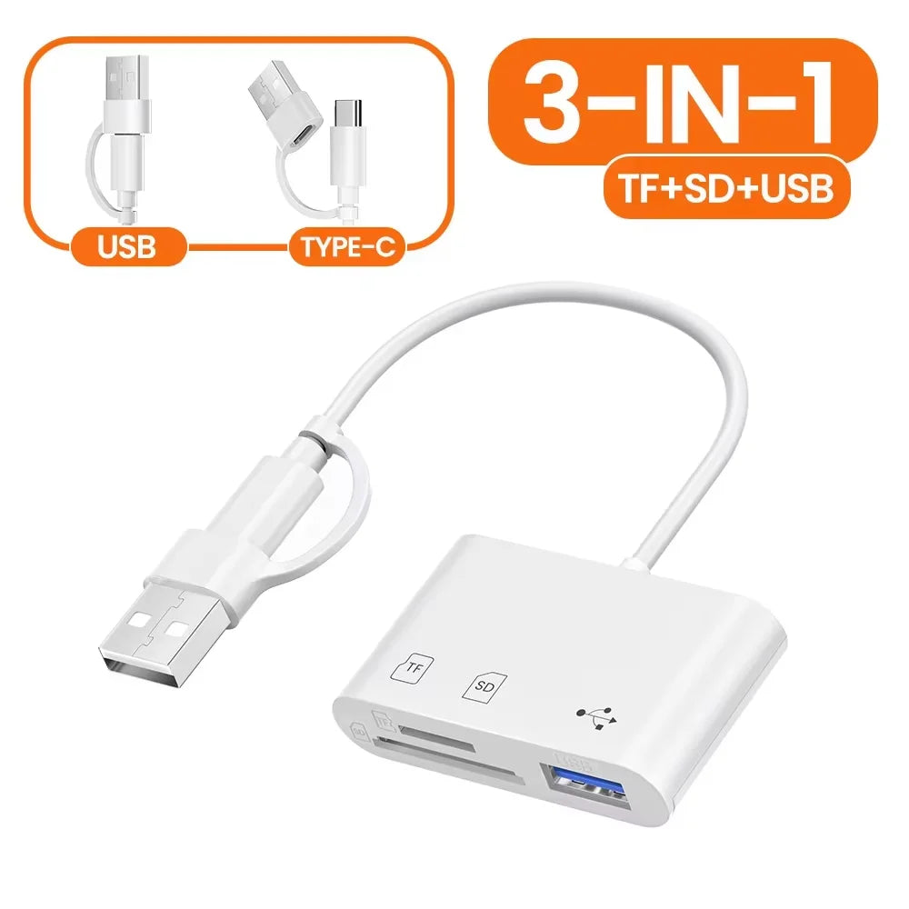 5-in-1 USB 3.0 SD & TF Card Reader Adapter