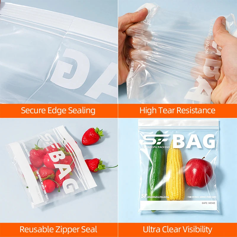 Reusable Double-Seal Food Storage Bags