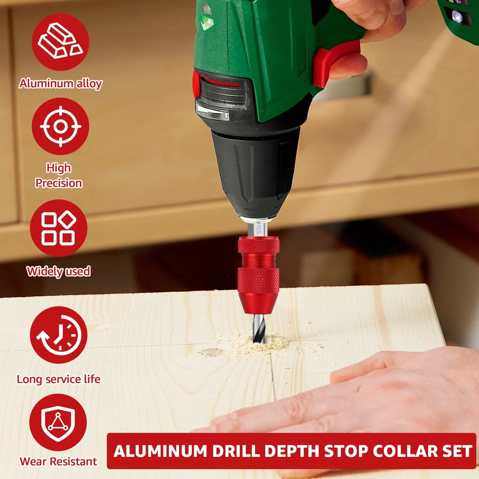 2PC Drill Depth Stop Tool