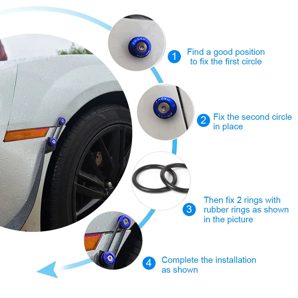 Universal Aluminum Quick-Release Bumper Fastener Kit