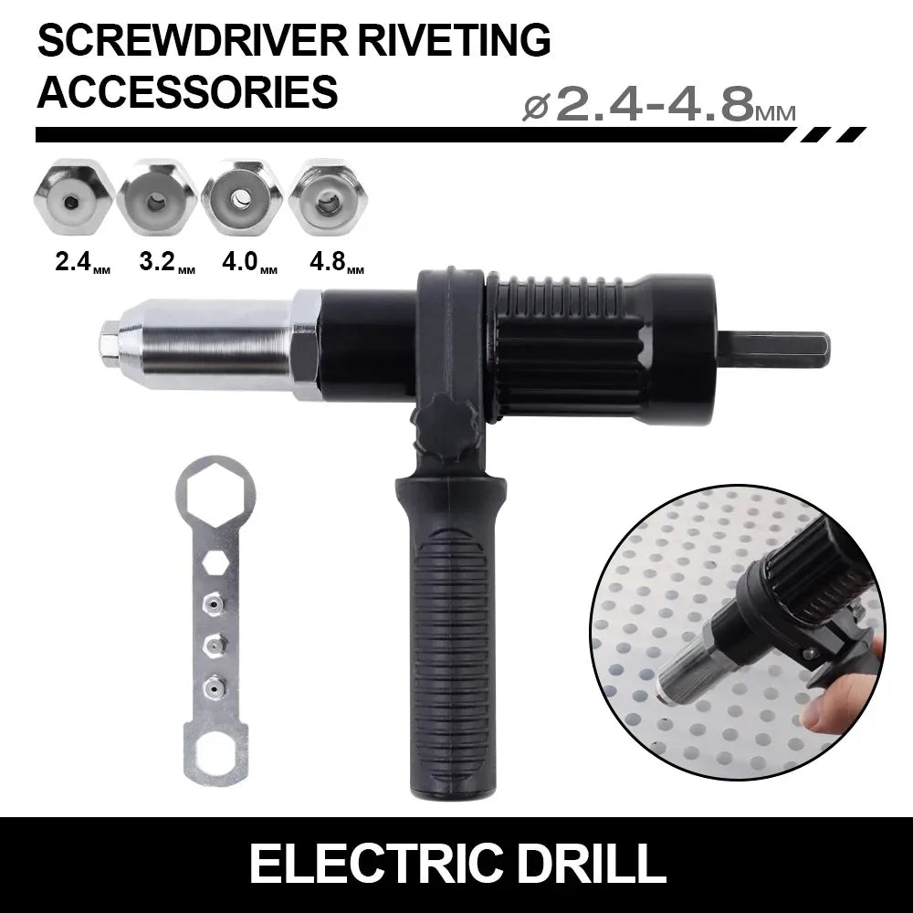 Quick Rivet Gun Drill Adapter