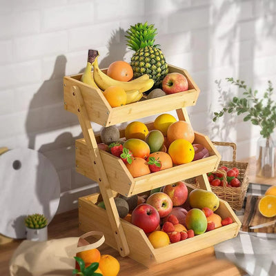 Fruit & Veggie Basket Stand