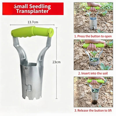 Manual Garden Seed Dispenser & Adjustable Plant Seeder Drill Tool