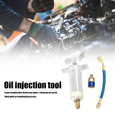 R134A A/C Oil Injector with Quick Coupler
