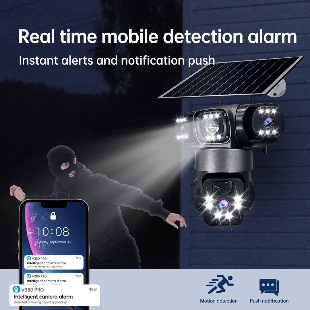 15MP Triple-Lens Solar Security Camera