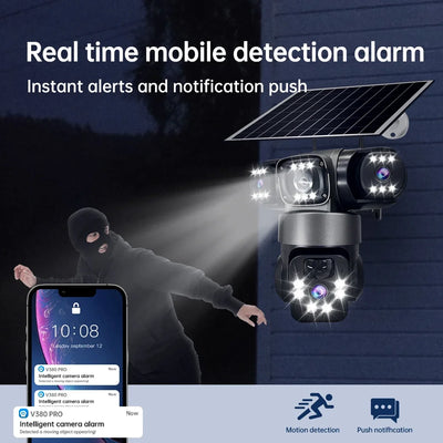 15MP Triple-Lens Solar Security Camera