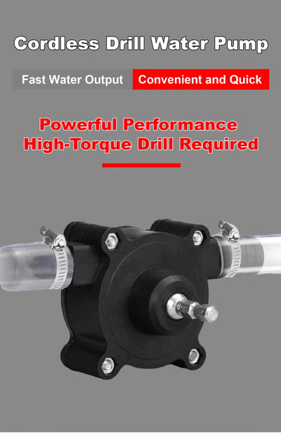 Drill Powered Water Pump