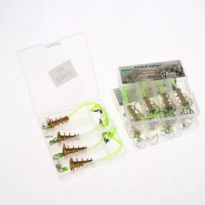 4PCS Explosive Carp Spring Hook Set