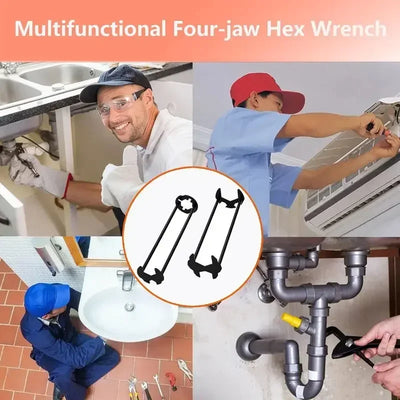 Multifunctional Bathroom Wrench (2 Pack)