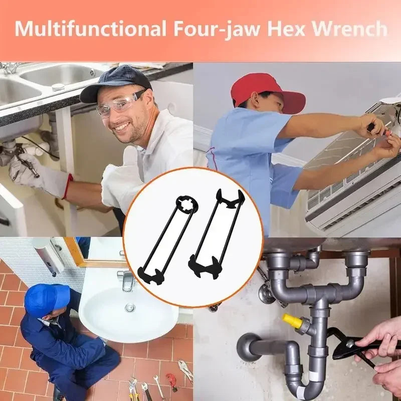 Multifunctional Bathroom Wrench (2 Pack)