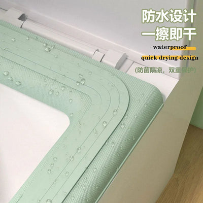 Soft Plush Toilet Seat Cover with Handle – Warm & Reusable