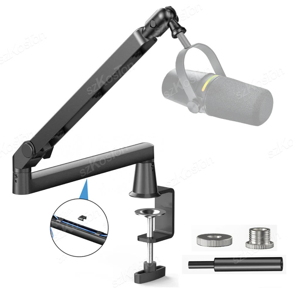 Professional Low-Profile Adjustable Microphone Boom Arm