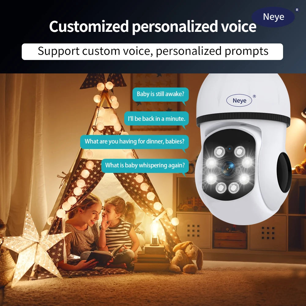 360° E27 WiFi Light Bulb Security Camera