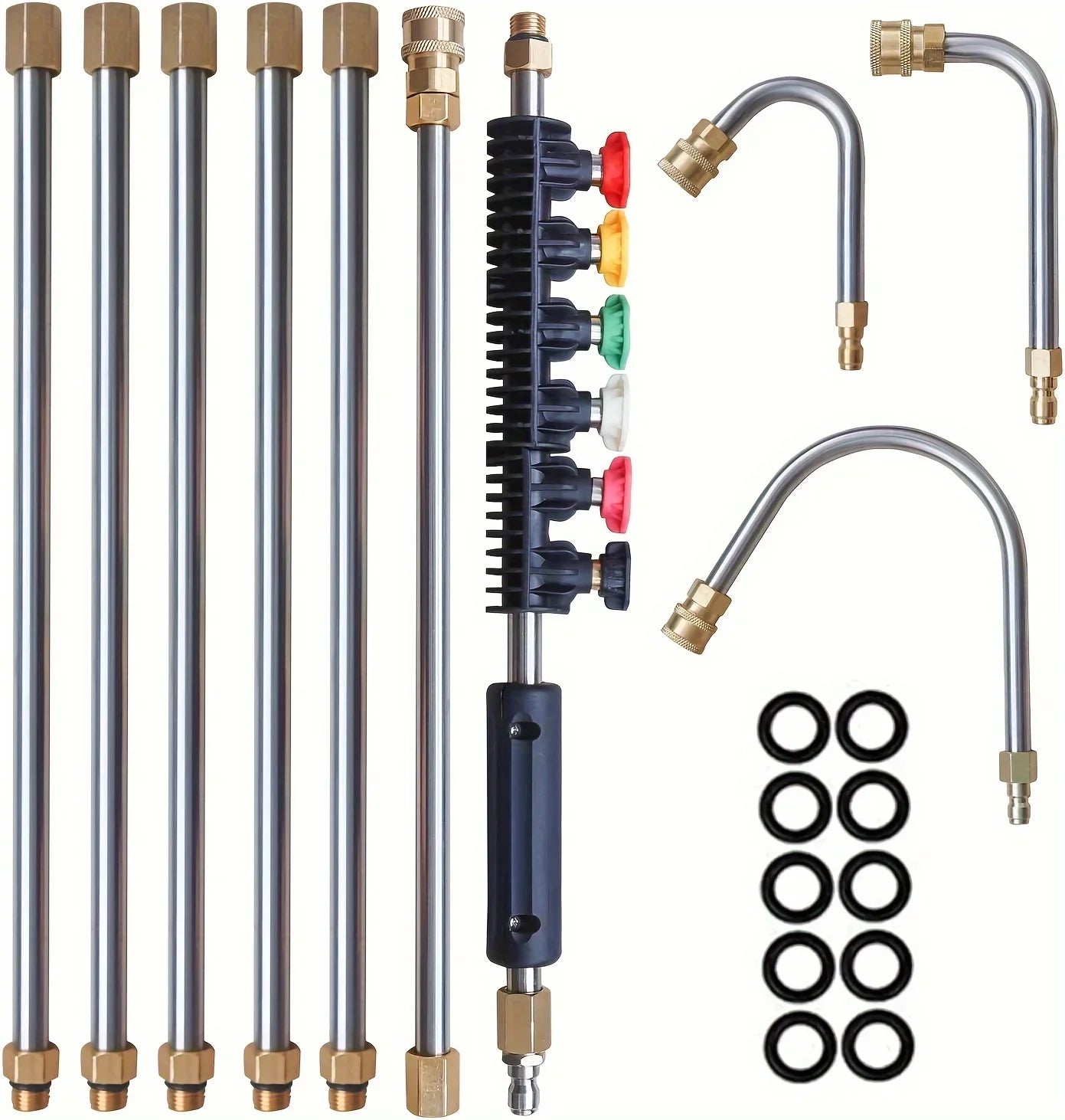 Pressure Washer Extension Wand Set with 6 Spray Nozzles