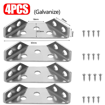 90° Corner Brackets with Screws