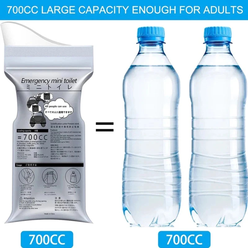 Portable Emergency Urine Bags (700ml) T