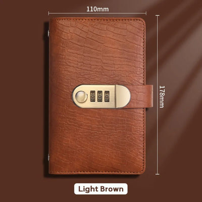 PU Leather 100 Envelope Money Saving Challenge Binder with Combination Lock