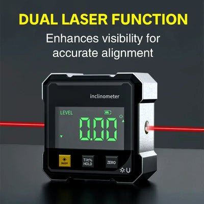 NEW 4-Side Magnetic Digital Angle Gauge