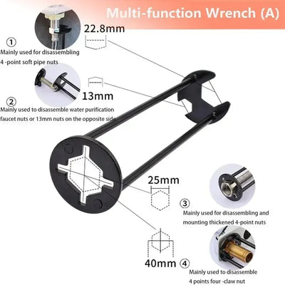 Multifunctional Bathroom Wrench (2 Pack)
