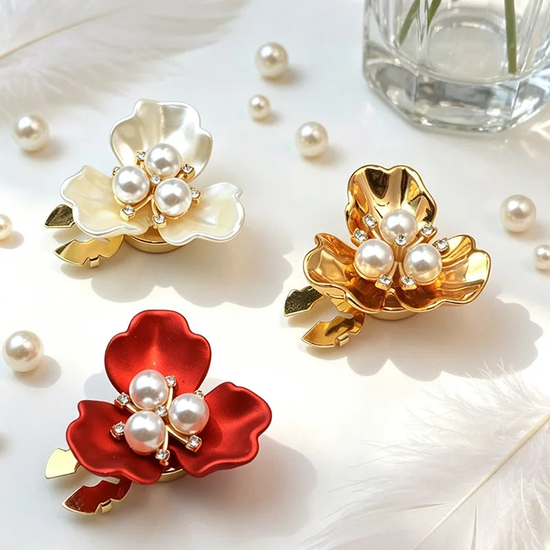 Elegant Flower Button Covers for Shirts & Blouses – 2PCS