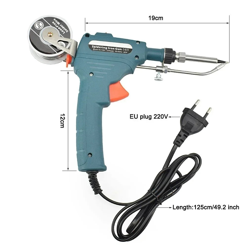 60W Automatic Soldering Gun with Wire Feeder
