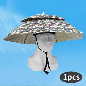Double Layer Umbrella Fishing Hat